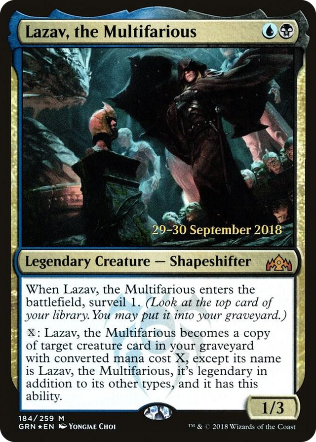 0184 Lazav, the Multifarious M Prerelease Cards
