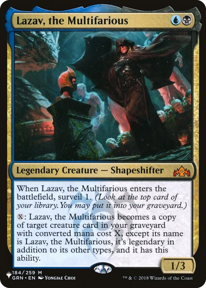 Lazav, the Multifarious #184 M - The List Reprints Pokemon card
