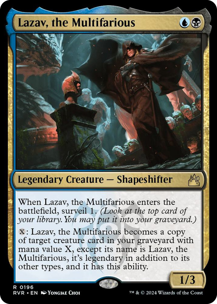 Lazav, the Multifarious #196 R - Ravnica Remastered Pokemon card
