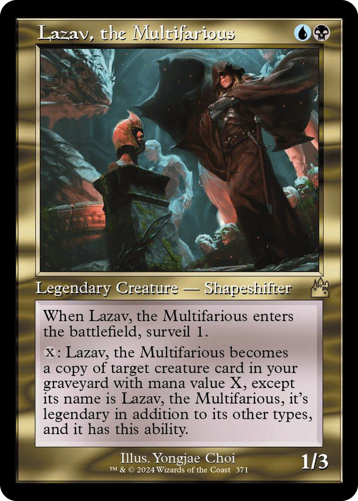 Lazav, the Multifarious (Retro Frame) #371 R - Ravnica Remastered Pokemon card