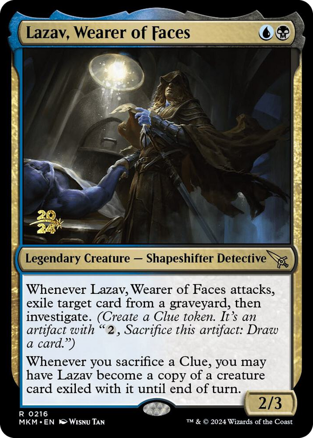 0216 Lazav, Wearer of Faces R Prerelease Cards