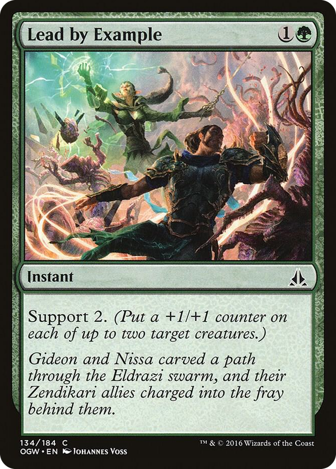 Lead by Example #134 C - Oath of the Gatewatch Pokemon card