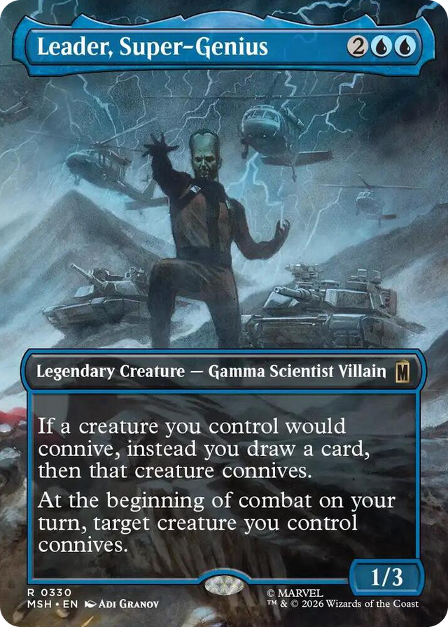 0330 Leader, Super-Genius (Borderless) R Marvel Super Heroes