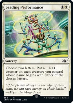 0304 Leading Performance (Galaxy Foil) C Unfinity