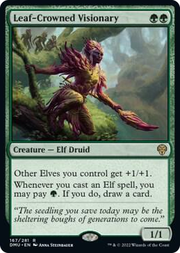 0167 Leaf-Crowned Visionary R Dominaria United