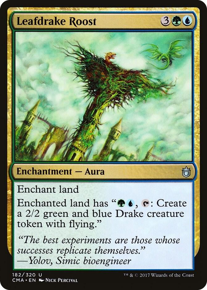 Leafdrake Roost #182 U - Commander Anthology Pokemon card