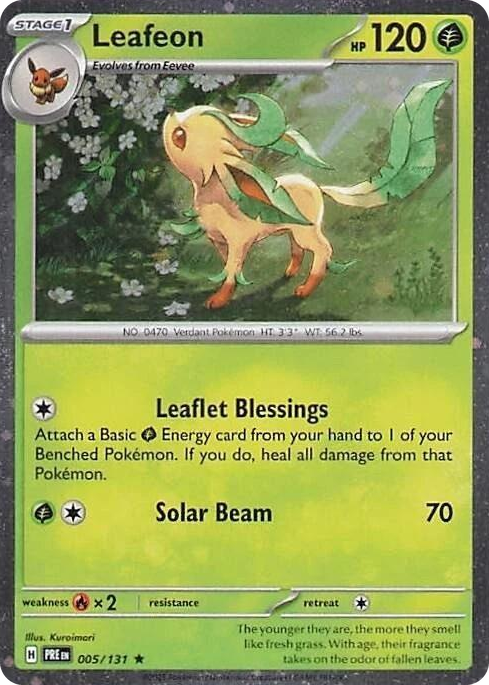 0005 Leafeon - 005/131 (Cosmos Holo) Rare Miscellaneous Cards & Products