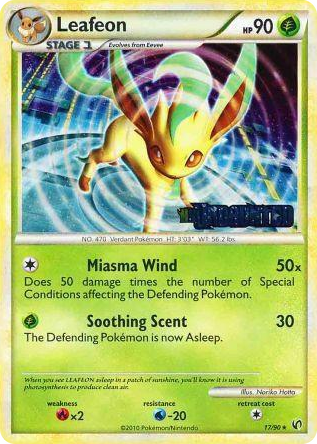 0017 Leafeon - 17/90 (Prerelease) Promo HGSS Promos