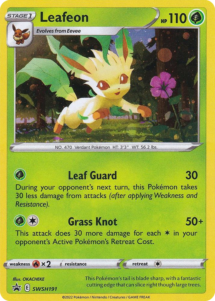 0191 Leafeon - SWSH191 Promo Sword & Shield Promo Cards