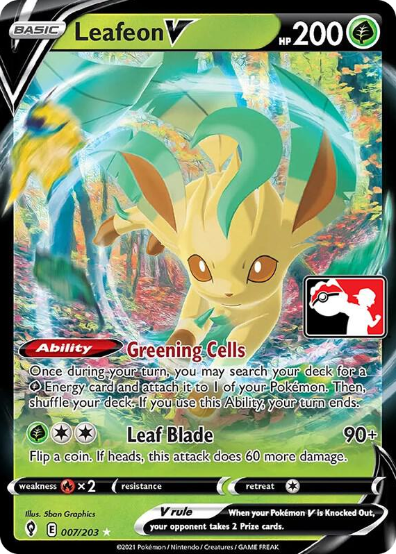 0007 Leafeon V Ultra Rare Prize Pack Series Cards