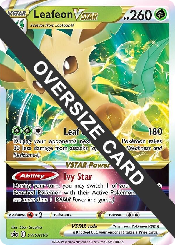 0195 Leafeon VSTAR - SWSH195 Promo Jumbo Cards