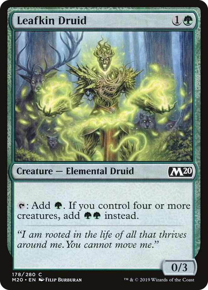 0178 Leafkin Druid C Core Set 2020