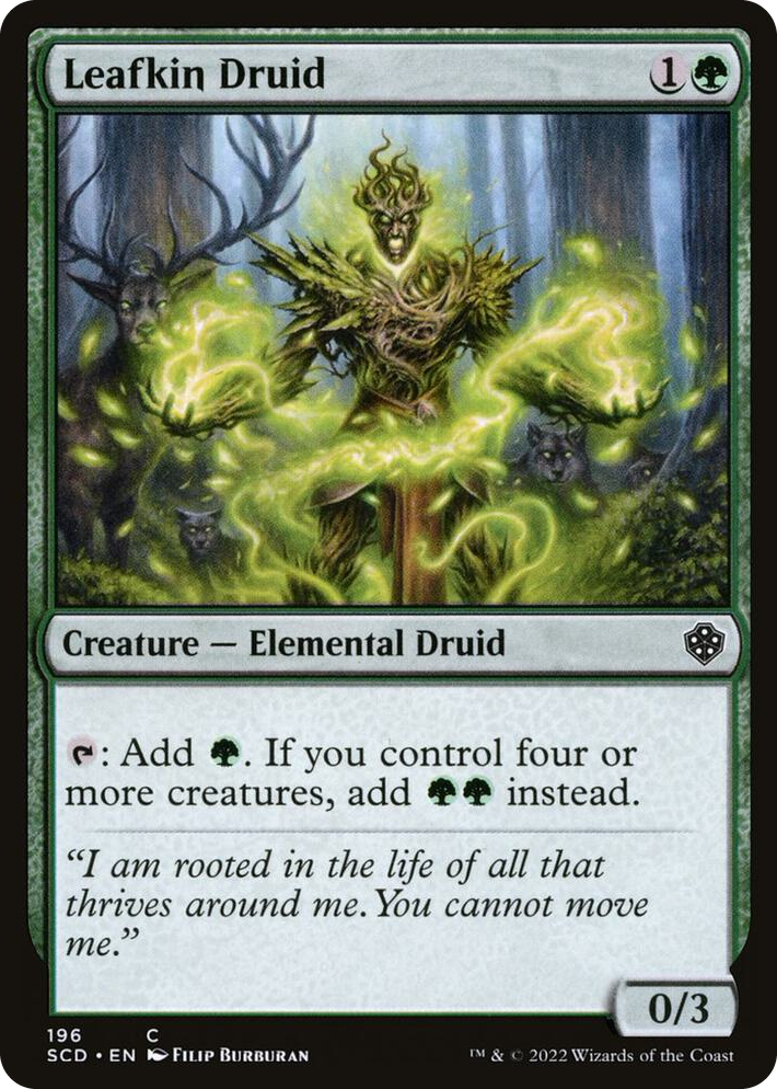 0196 Leafkin Druid C Starter Commander Decks