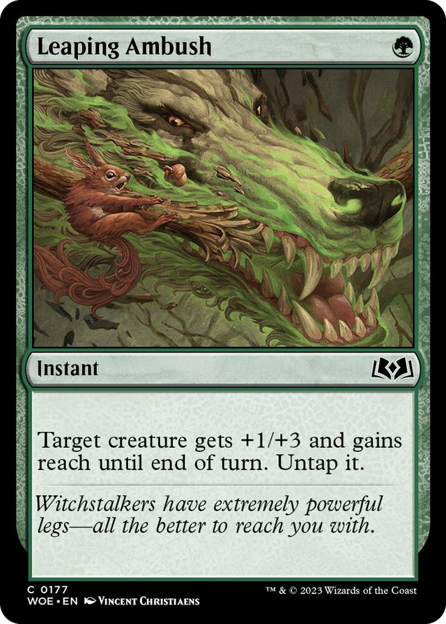 0177 Leaping Ambush C Wilds of Eldraine