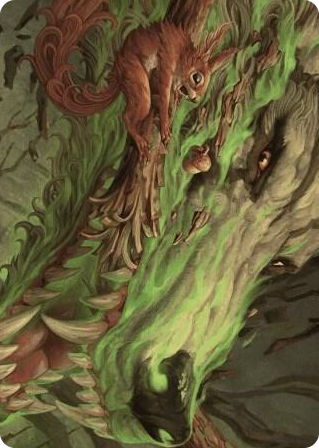 0026 Leaping Ambush Art Card S Art Series: Wilds of Eldraine