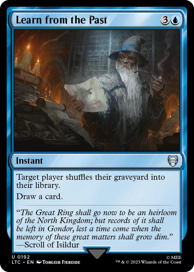 Learn from the Past #192 U - Commander: The Lord of the Rings: Tales of Middle-earth Pokemon card