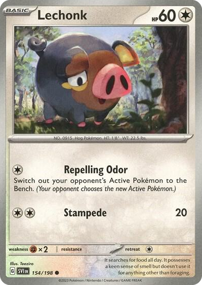 0154 Lechonk - 154/198 (Holo) Promo Deck Exclusives
