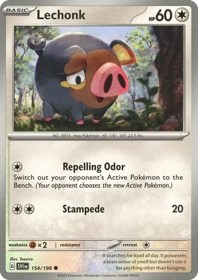 0154 Lechonk - 154/198 (Holo) Promo Deck Exclusives