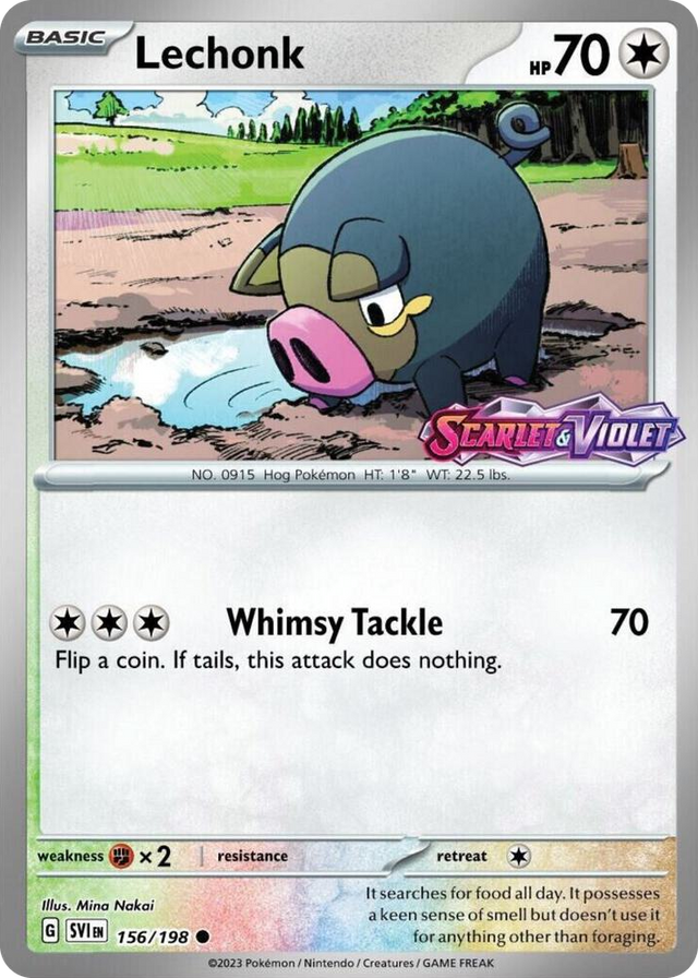 0156 Lechonk - 156/198 (Best Buy Exclusive) Common Miscellaneous Cards & Products