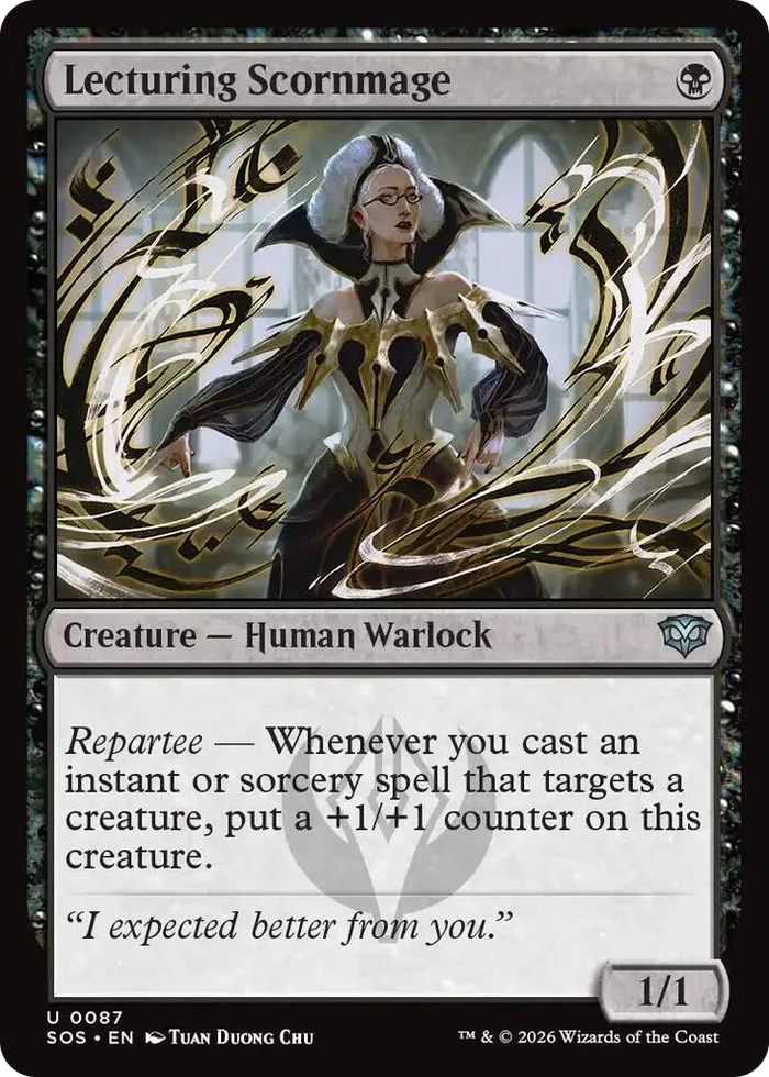 0087 Lecturing Scornmage U Secrets of Strixhaven