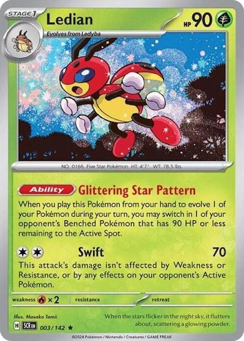 Ledian #3 Rare - Deck Exclusives Pokemon card