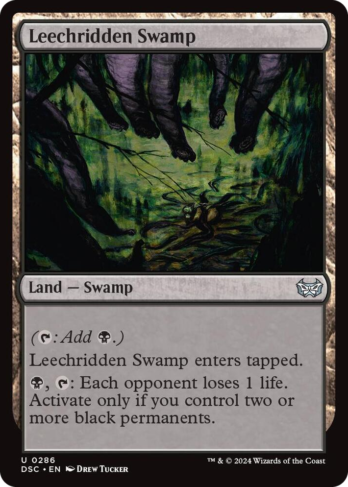 0286 Leechridden Swamp U Commander: Duskmourn: House of Horror