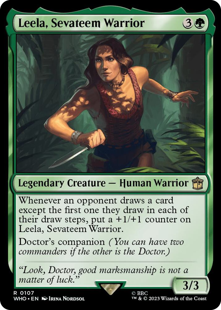 0107 Leela, Sevateem Warrior R Universes Beyond: Doctor Who