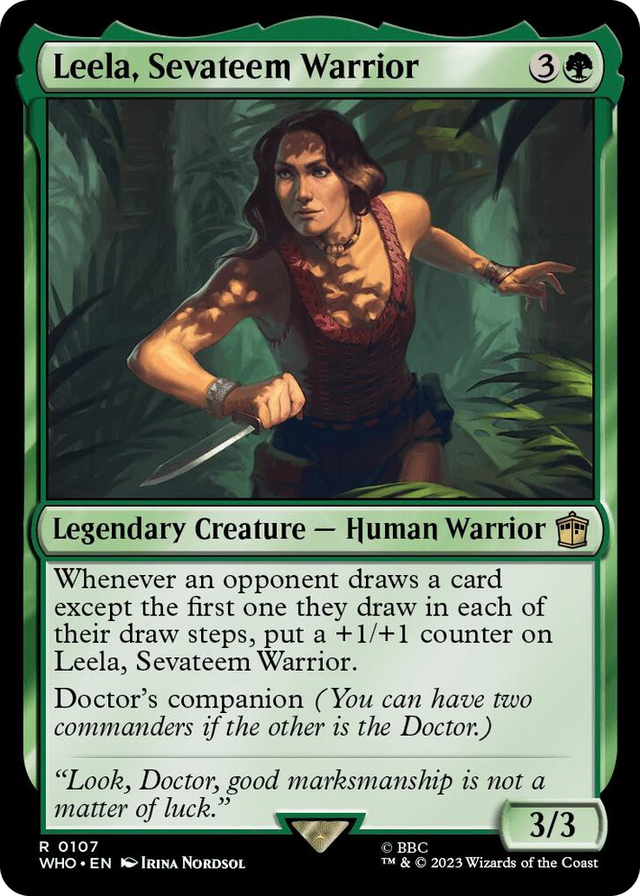 0107 Leela, Sevateem Warrior R Universes Beyond: Doctor Who