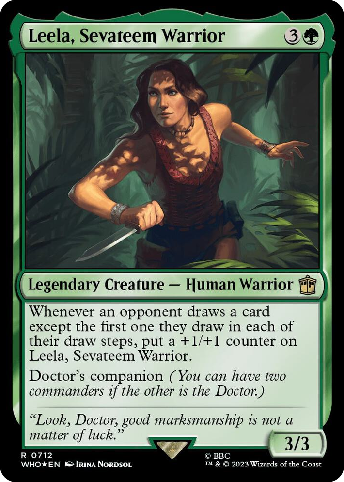 0712 Leela, Sevateem Warrior (Surge Foil) R Universes Beyond: Doctor Who