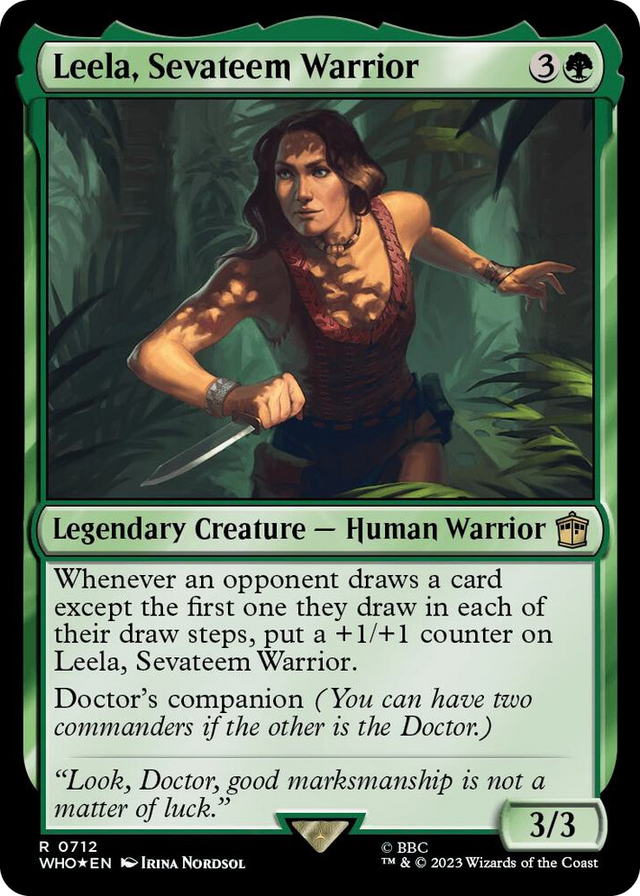 0712 Leela, Sevateem Warrior (Surge Foil) R Universes Beyond: Doctor Who