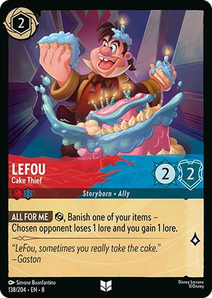 0138 LeFou - Cake Thief Uncommon Reign of Jafar