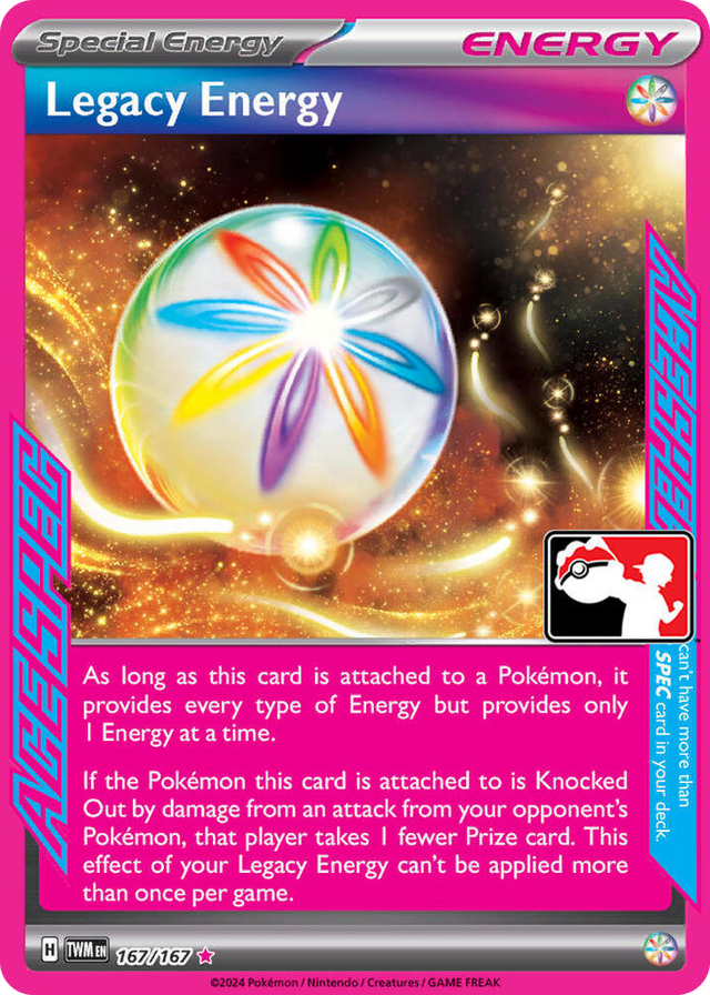 0167 Legacy Energy ACE SPEC Rare Prize Pack Series Cards