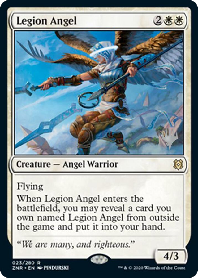 0023 Legion Angel R Promo Pack: Zendikar Rising