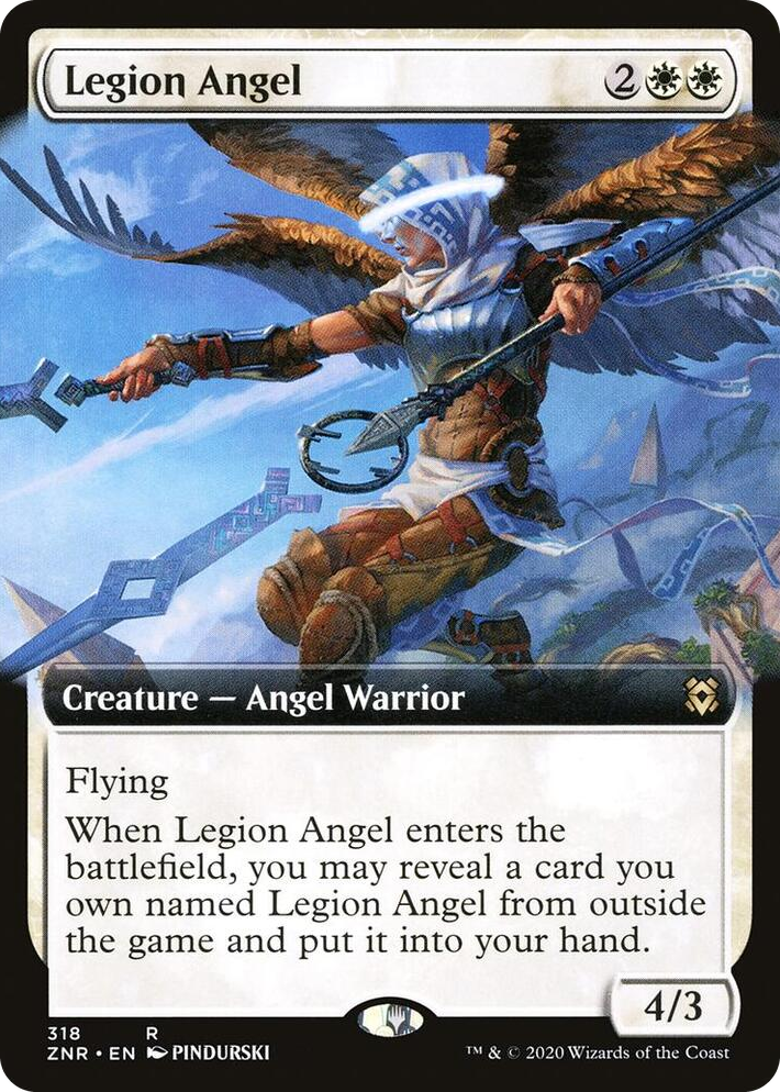 0318 Legion Angel (Extended Art) R Zendikar Rising