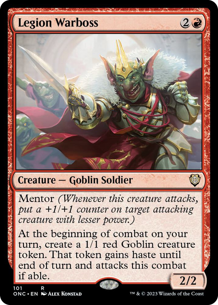 Legion Warboss #101 R - Commander: Phyrexia: All Will Be One Pokemon card