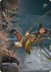 Legolas, Counter of Kills Art Card #17 S - Art Series: Universes Beyond: The Lord of the Rings: Tales of Middle-earth Pokemon card