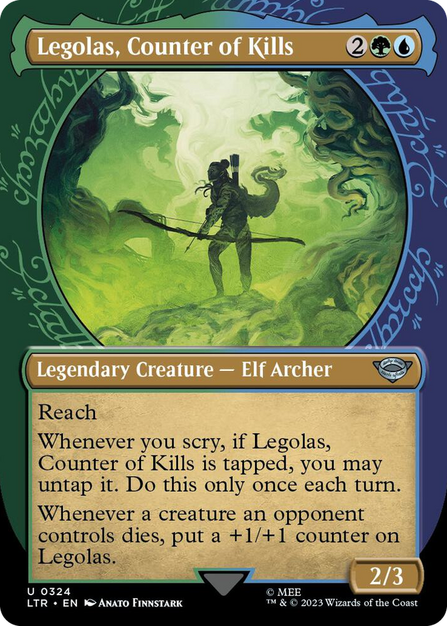 0324 Legolas, Counter of Kills (Showcase) U Universes Beyond: The Lord of the Rings: Tales of Middle-earth