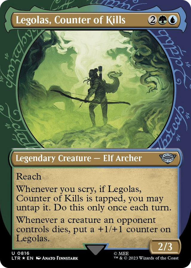 0816 Legolas, Counter of Kills (Showcase) (Surge Foil) U Universes Beyond: The Lord of the Rings: Tales of Middle-earth