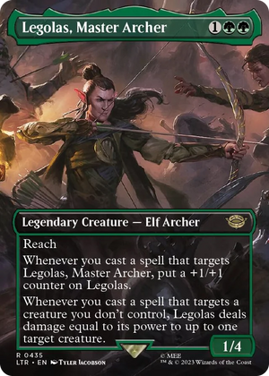0435 Legolas, Master Archer (Borderless) R Universes Beyond: The Lord of the Rings: Tales of Middle-earth