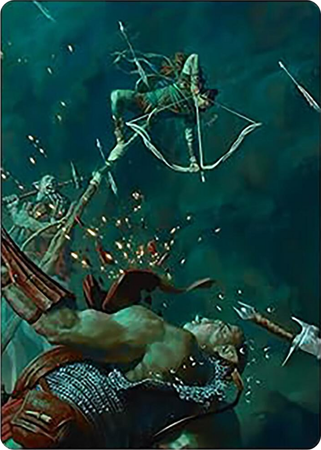 0003 Legolas's Quick Reflexes Art Card S Art Series: Universes Beyond: The Lord of the Rings: Tales of Middle-earth