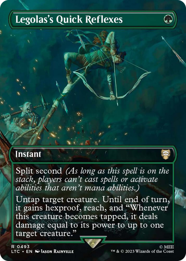0493 Legolas's Quick Reflexes (Borderless) R Commander: The Lord of the Rings: Tales of Middle-earth