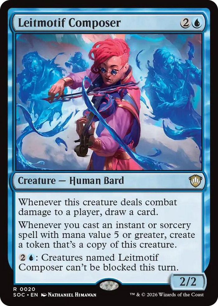 Leitmotif Composer #20 R - Commander: Secrets of Strixhaven Pokemon card