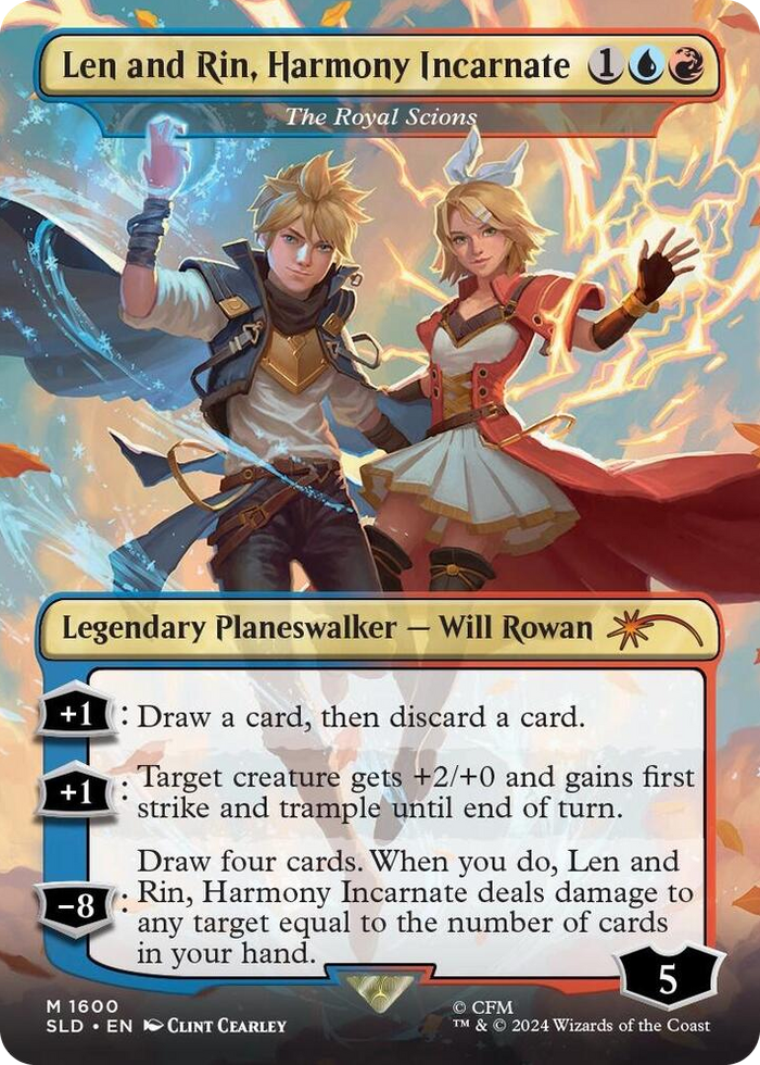 Len and Rin, Harmony Incarnate - The Royal Scions #1600 M - Secret Lair Drop Series Pokemon card