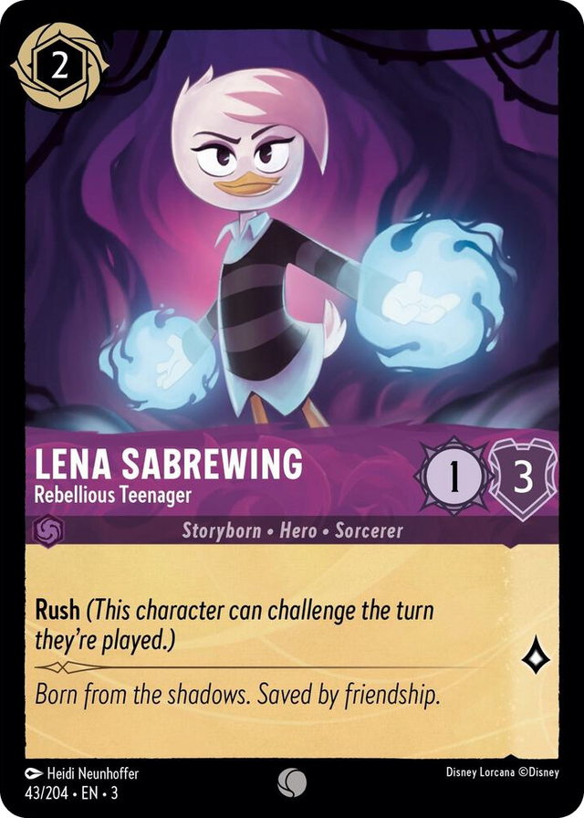 0043 Lena Sabrewing - Rebellious Teenager Common Into the Inklands