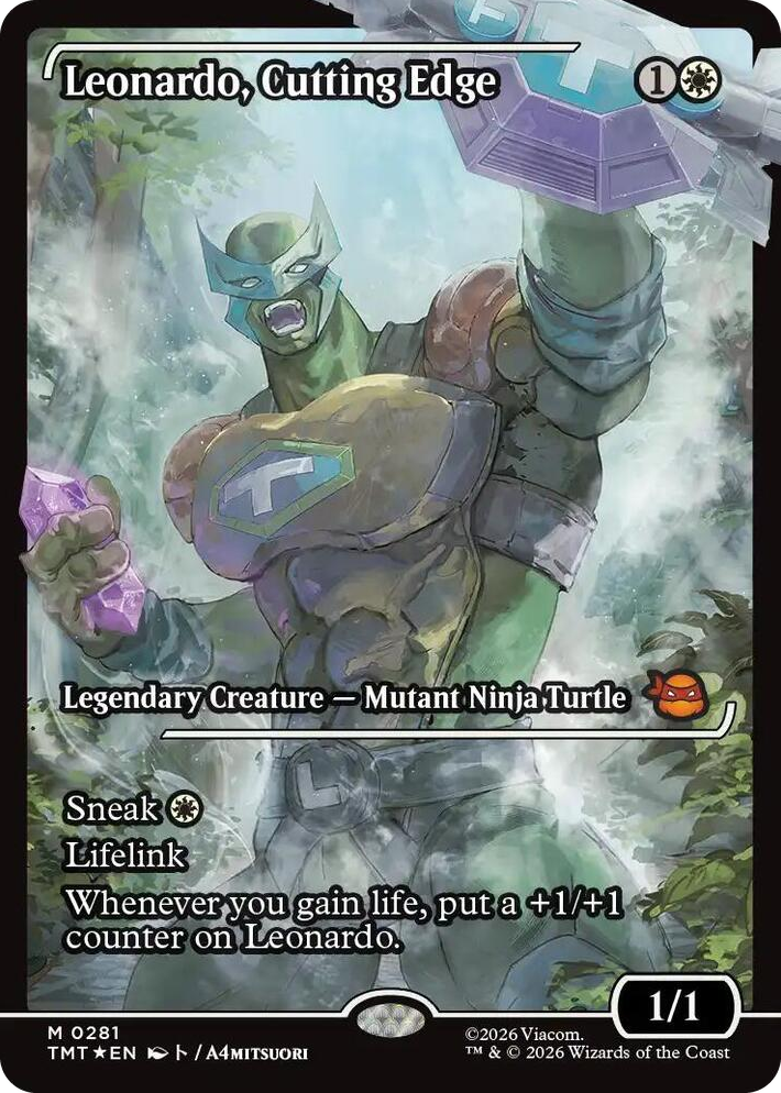 0281 Leonardo, Cutting Edge (Showcase) M Teenage Mutant Ninja Turtles