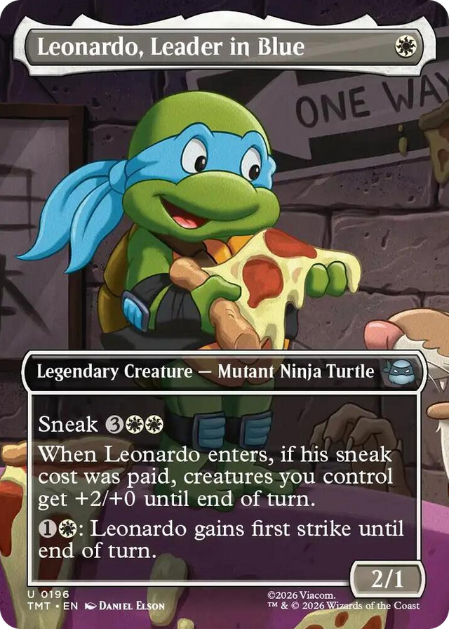 0196 Leonardo, Leader in Blue (Borderless) U Teenage Mutant Ninja Turtles