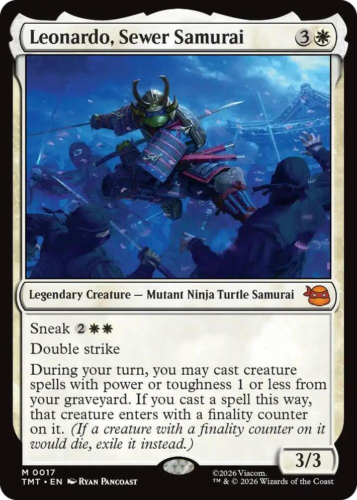 0017 Leonardo, Sewer Samurai M Teenage Mutant Ninja Turtles