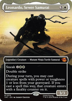 0215 Leonardo, Sewer Samurai (Borderless) M Teenage Mutant Ninja Turtles