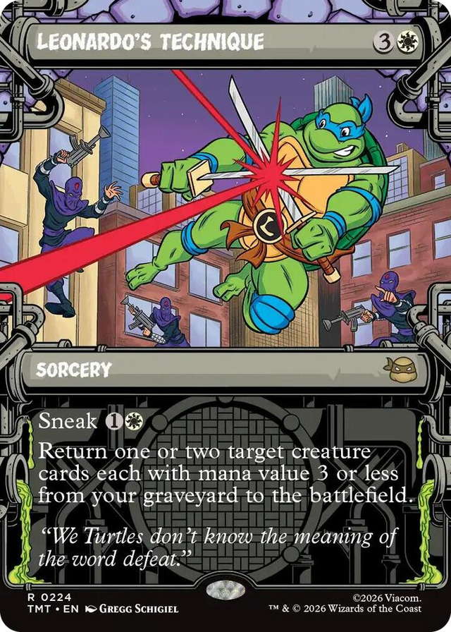 0224 Leonardo's Technique (Showcase) R Teenage Mutant Ninja Turtles
