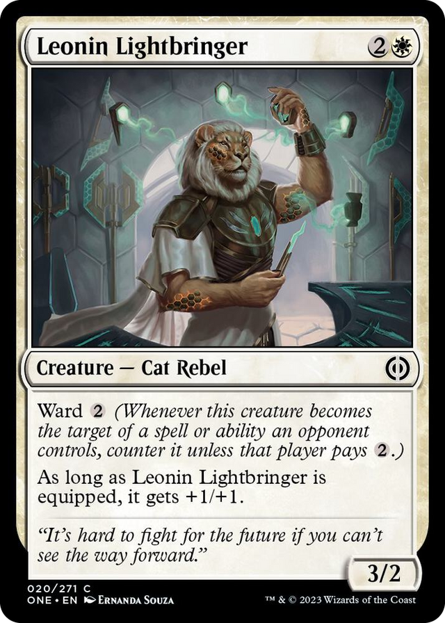 0020 Leonin Lightbringer C Phyrexia: All Will Be One